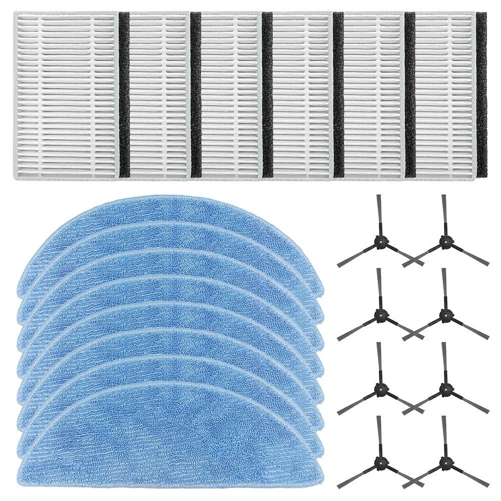 Set of 4 Replacement Mop Cloths and Filters for ECOVACS Y1 Pro