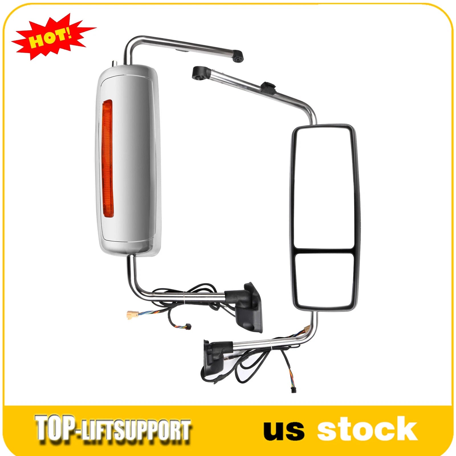 Chrome Mirror Set for International Prostar (2002–2018)