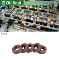 Set of 5 Oil Seal Rotary Shaft Seal 10x20x6mm Fluorine Rubber