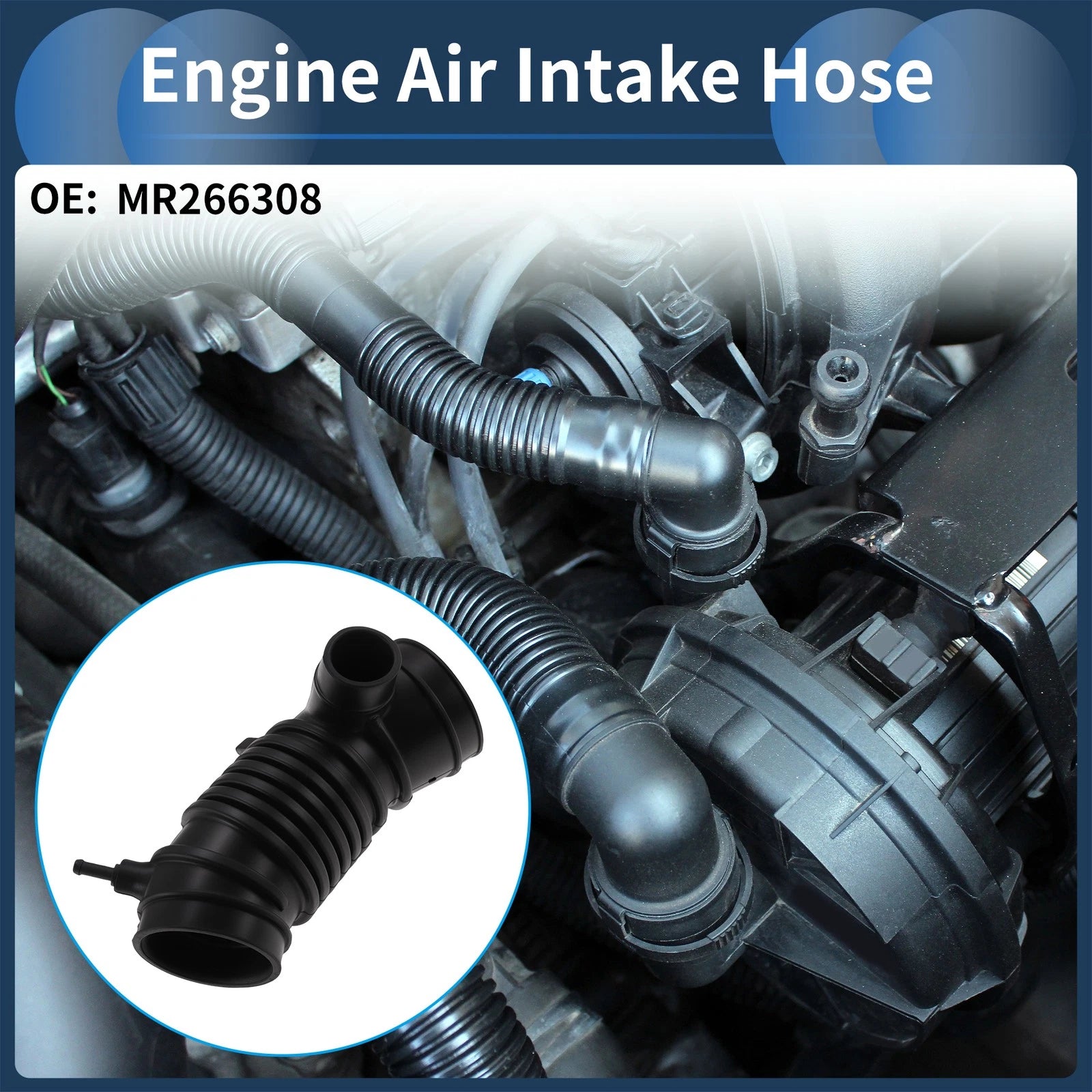 Engine Air Intake Hose for Mitsubishi Montero Sport 3.0L (1997–2003) MR266308