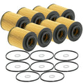 Set of 8 Engine Oil Filters for Hyundai Genesis Kia (StdAsp GAS)