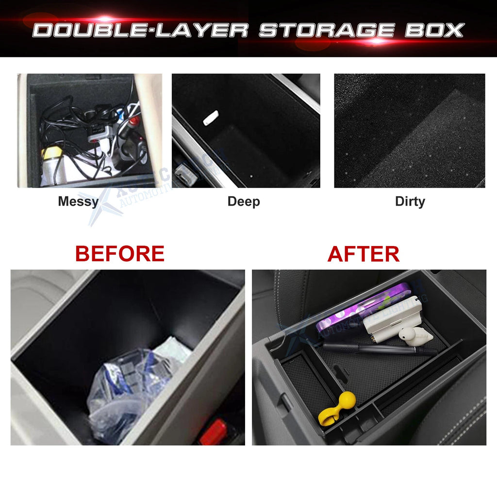 Center Armrest Insert Storage Organizer for Hyundai Sonata 2020-2024