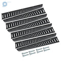 Set of 8 Powder-Coated Steel E-Track Tie-Downs for E-Track Systems