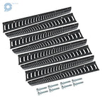 Set of 8 Powder-Coated Steel E-Track Tie-Downs for E-Track Systems