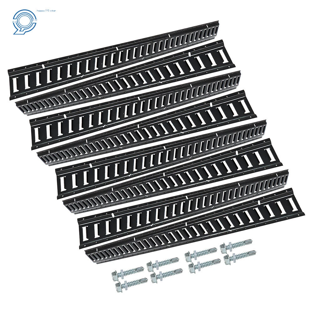 Set of 8 Powder-Coated Steel E-Track Tie-Downs for E-Track Systems