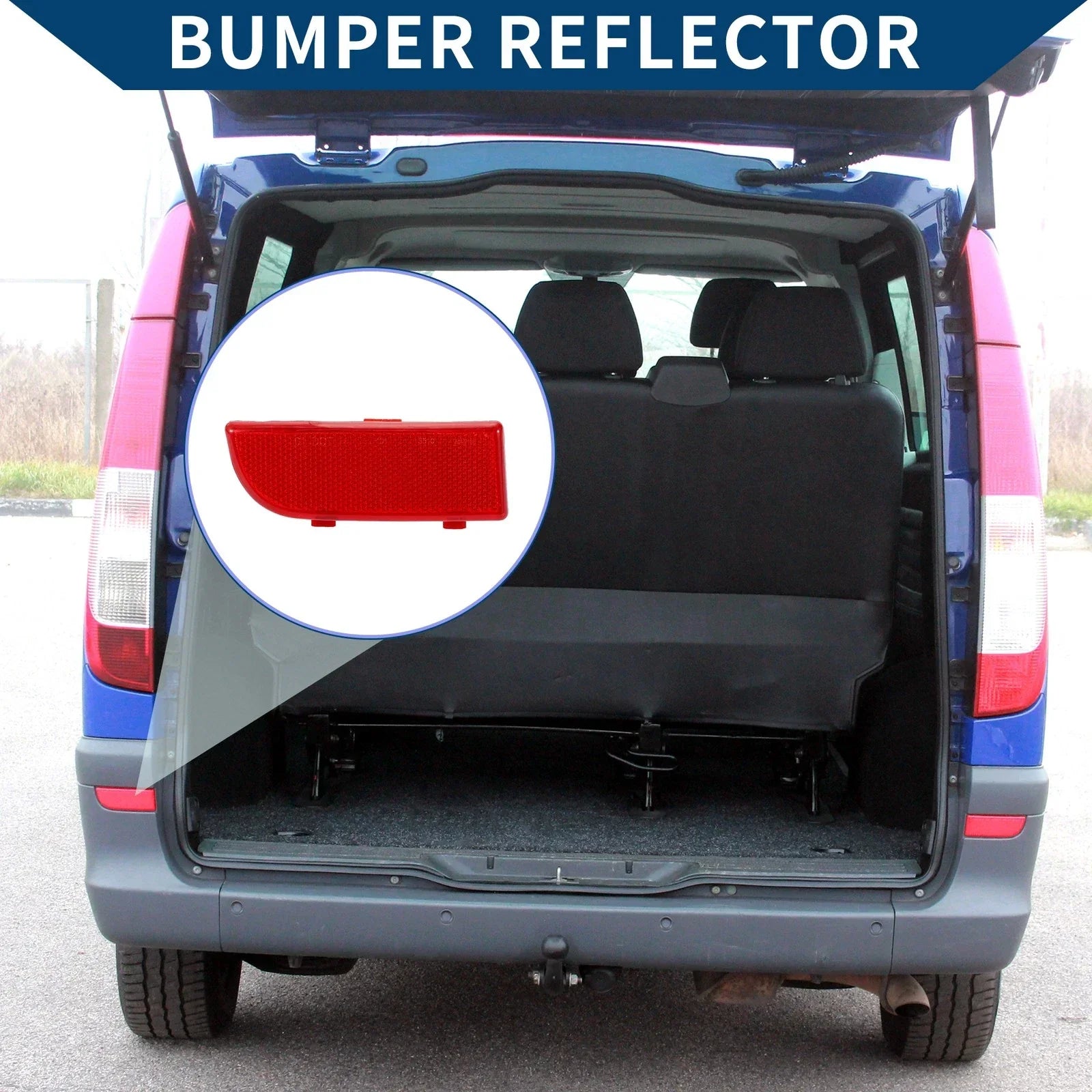 Bumper Reflector for Mercedes-Benz Vito Viano W639 (2003-2014) 1 x Rear Left