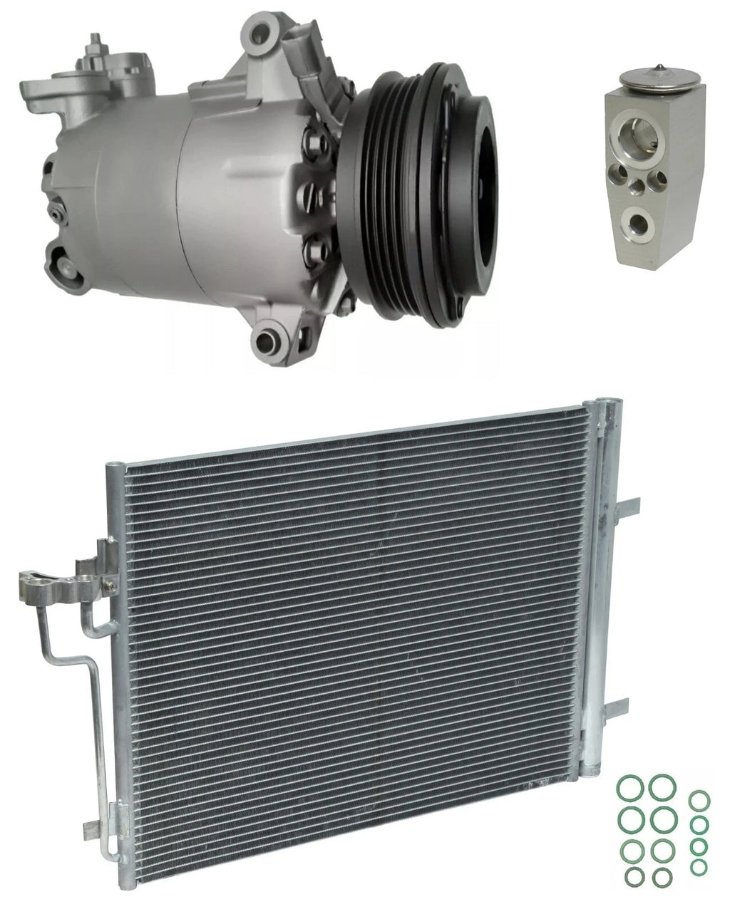 A C Compressor Kit With Condenser for Ford Focus 2.0L (2018–2018)