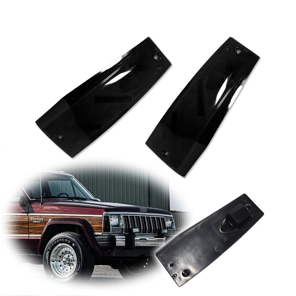 Smoke Lens Side Marker Light Reflector Pair for Jeep Cherokee/Wagoneer (84–96)