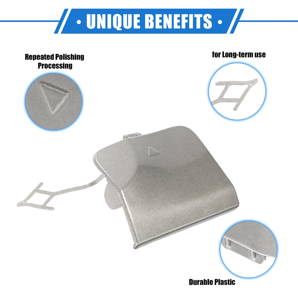 Tow Hook Eye Hole Cover Cap for BMW X3 G08 (2018–2020) Silver Right