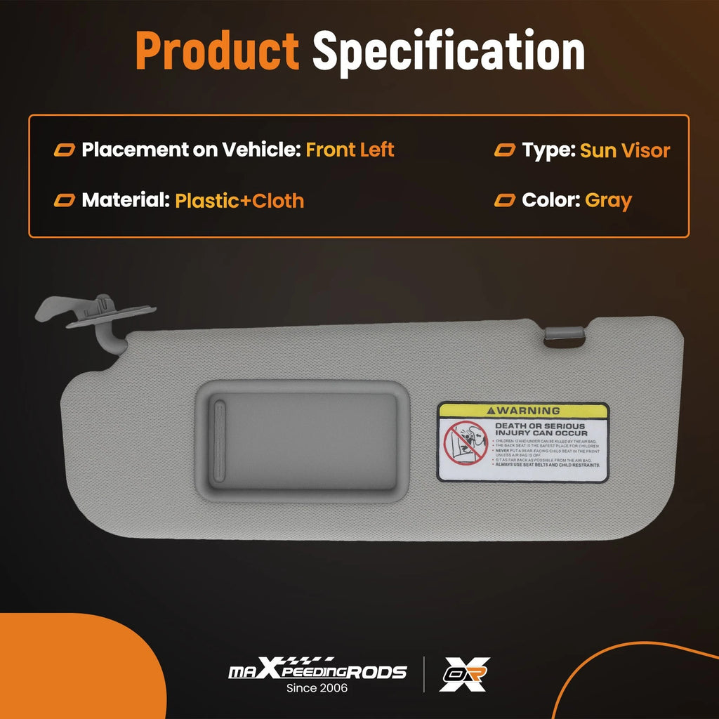 Driver Side Shield for Hyundai Elantra (2011-2015) Gray Front Protection