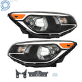 Set of 2 Halogen Headlights for Kia Soul (2014–2019) Chrome