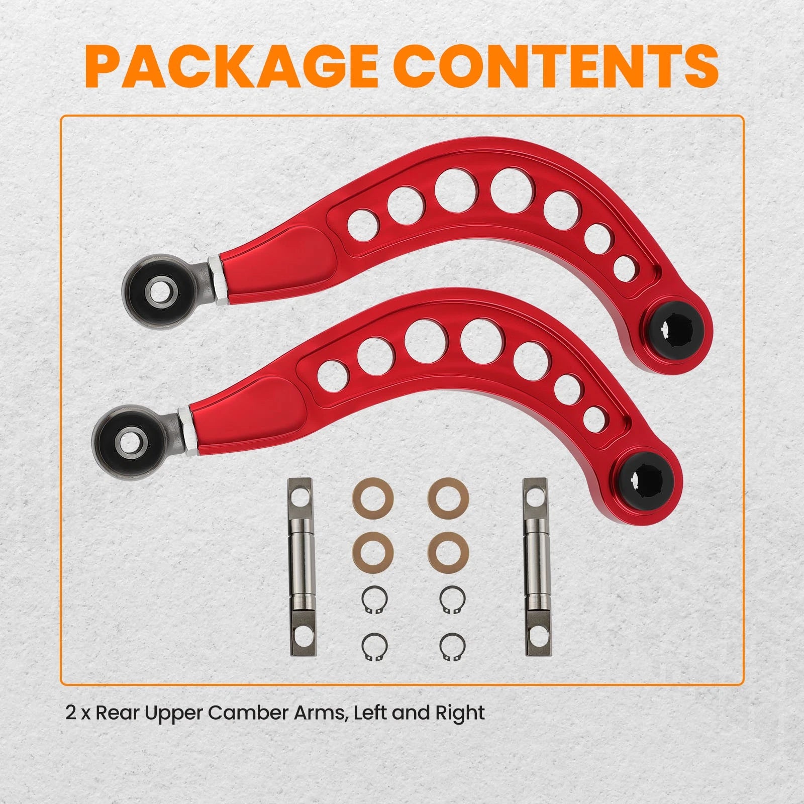 Adjustable Rear Camber Alignment Arm Kit For Honda Civic Sedan (2006–2015)