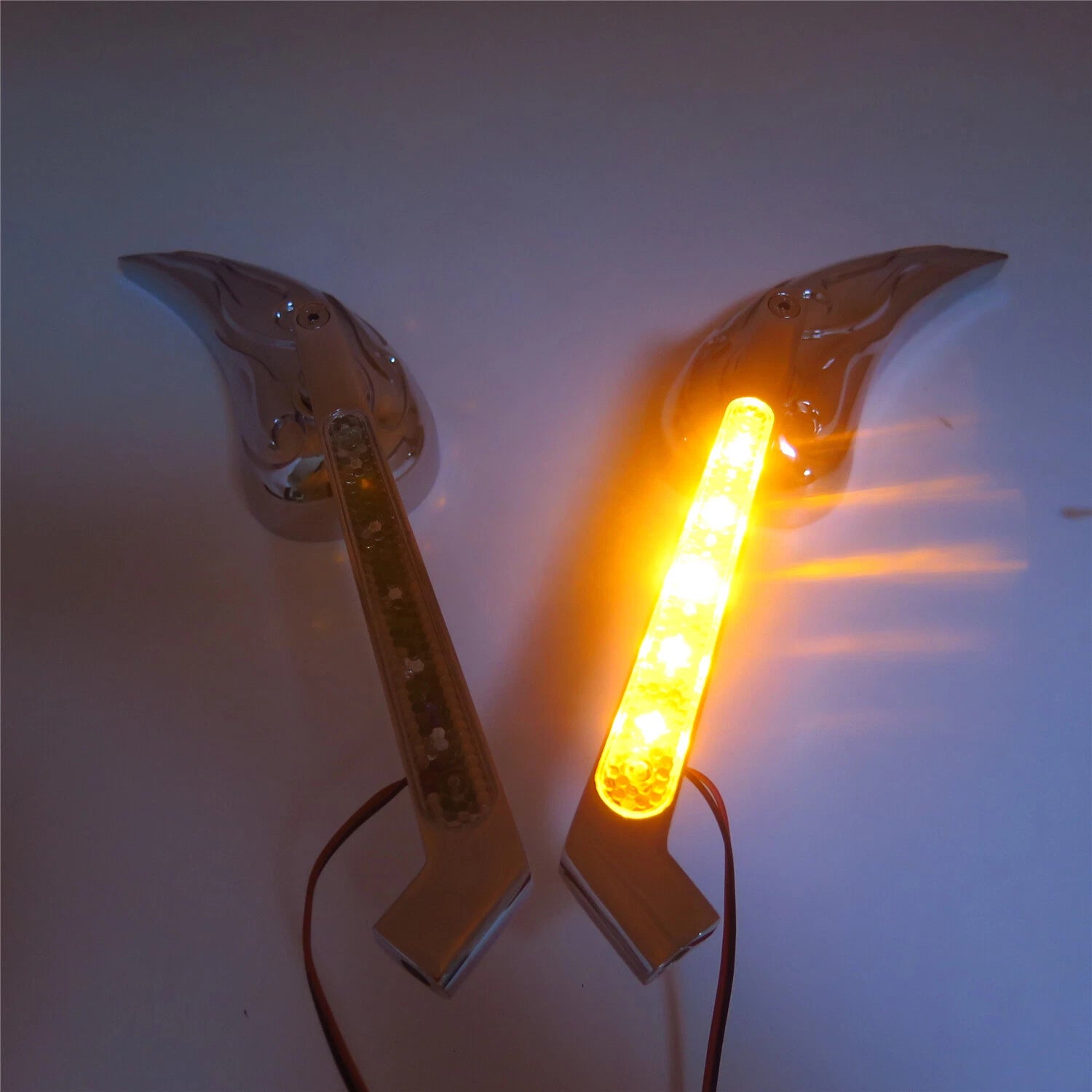 LED Turn Signal Mirror for Harley Touring Dyna Soft (All Years)