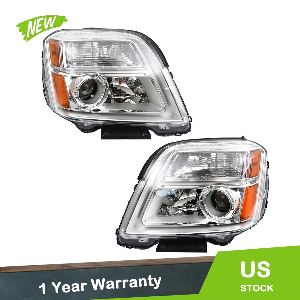 Set of 2 Headlight Assembly for GMC Terrain (2010–2015)