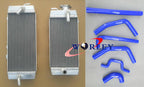 Aluminum Radiator + Green Hose for Kawasaki KXF250 KX250F (2009-2011)