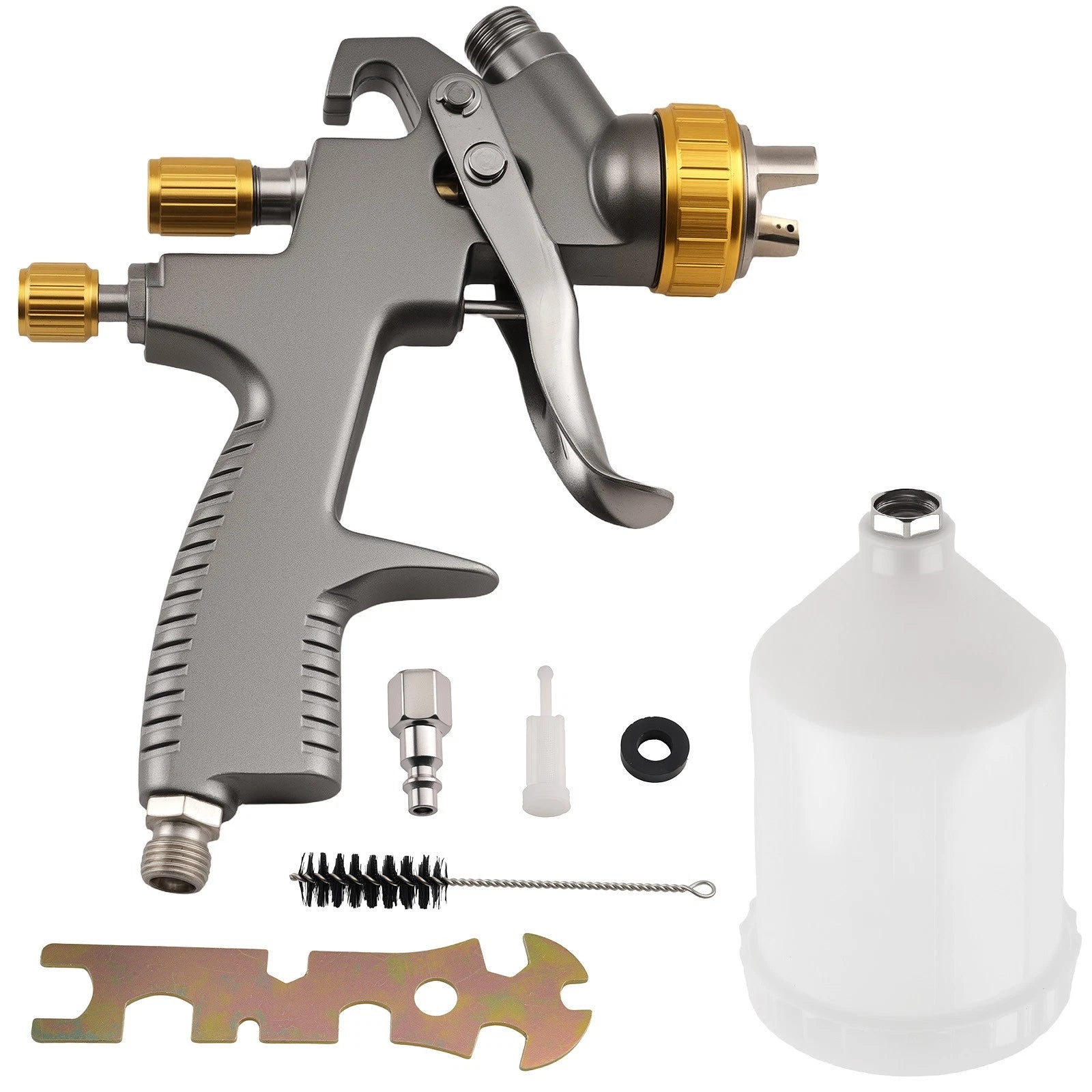 LVLP Gun Kit 1.8mm Nozzle 600ml Cup for Automotive Painting