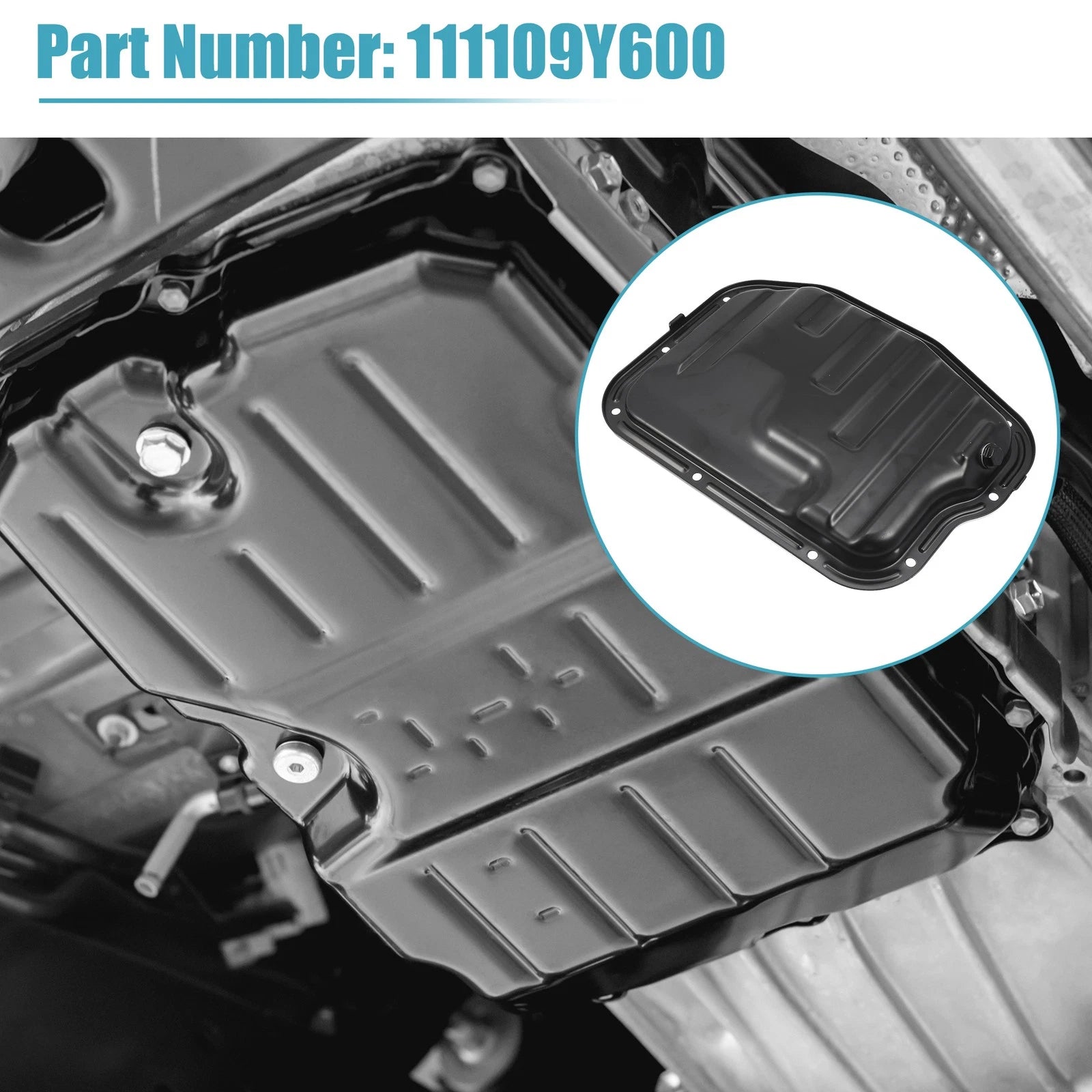 Set of 1 Transmission Oil Pan with Gasket for Nissan Altima (2002–2006) No. 111109Y600