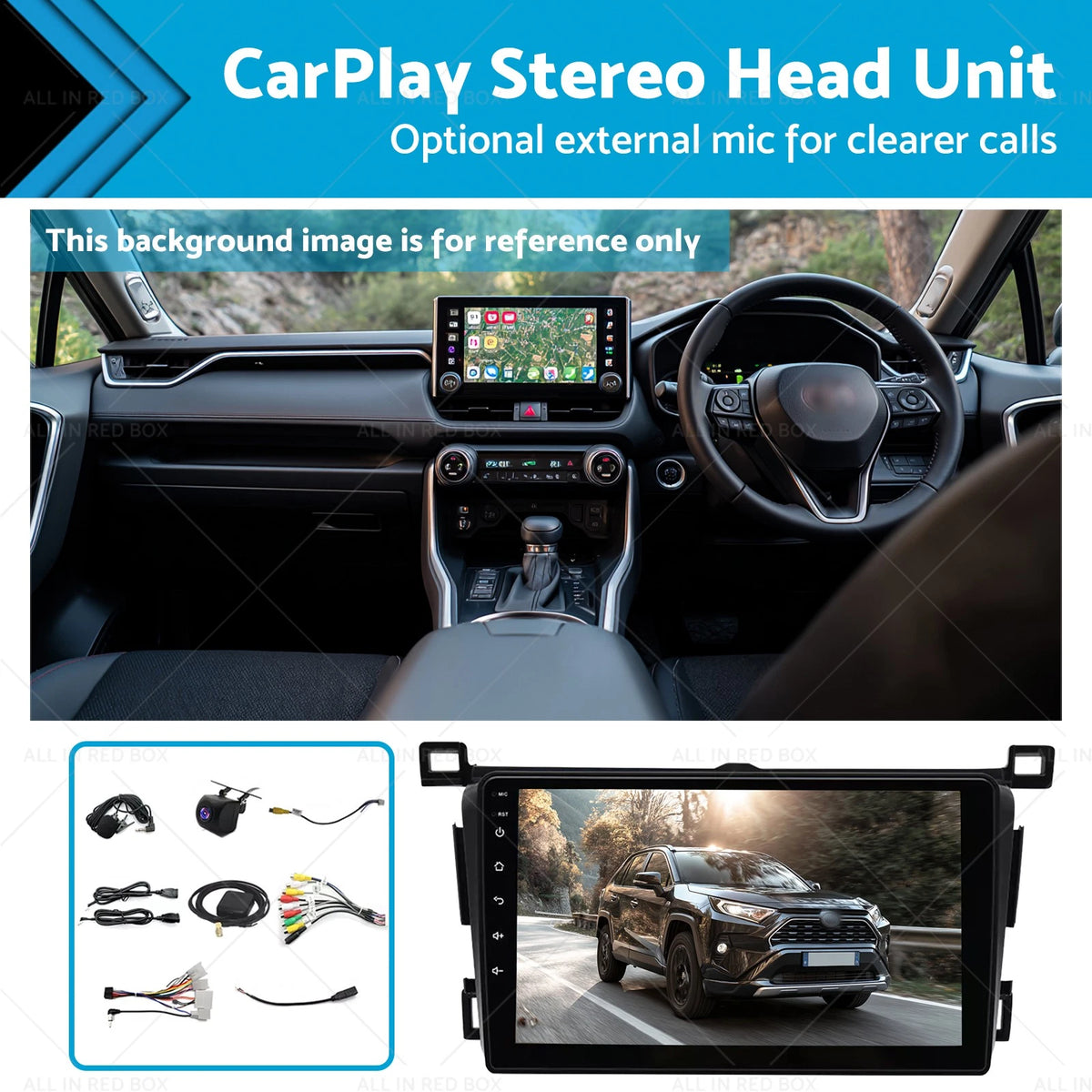 4+64GB CarPlay Stereo Head Unit for Toyota RAV4 (2013–2018) Android 13.0 GPS