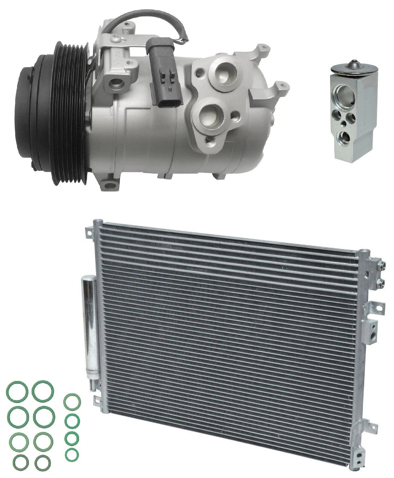 AC Compressor Kit With Condenser for Chrysler 300 3.5L (2005–2011)