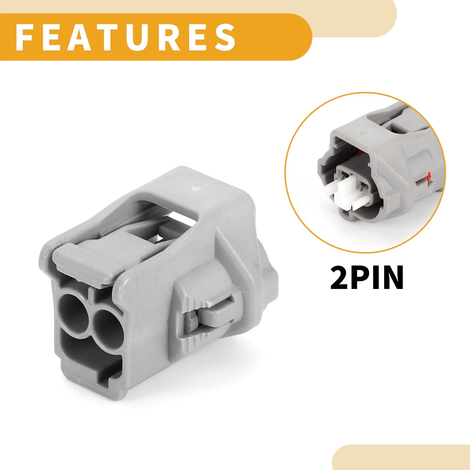 2 Pin Wiper Water Spray Motor Connector Plug for Nissan 