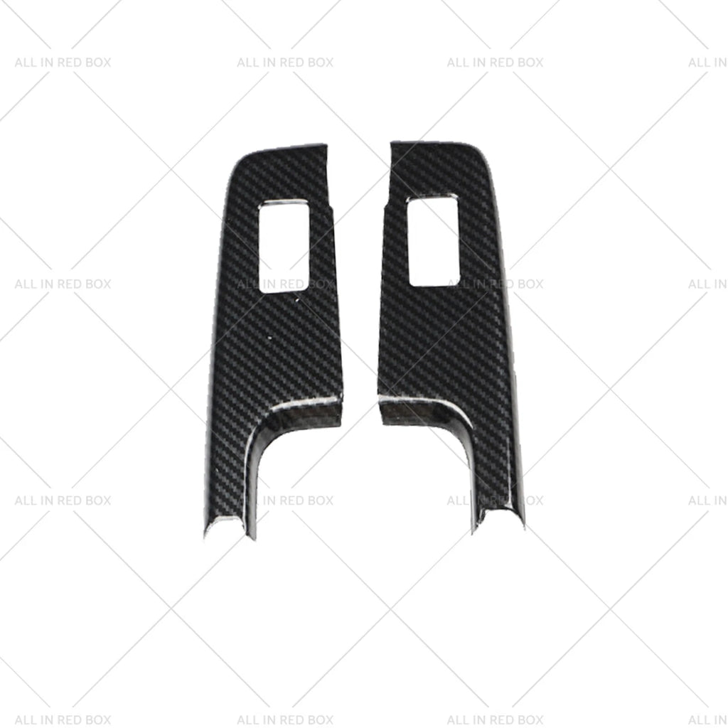 Carbon Fiber Pattern Window Lift Trim for Isuzu D-Max (2021–2023)