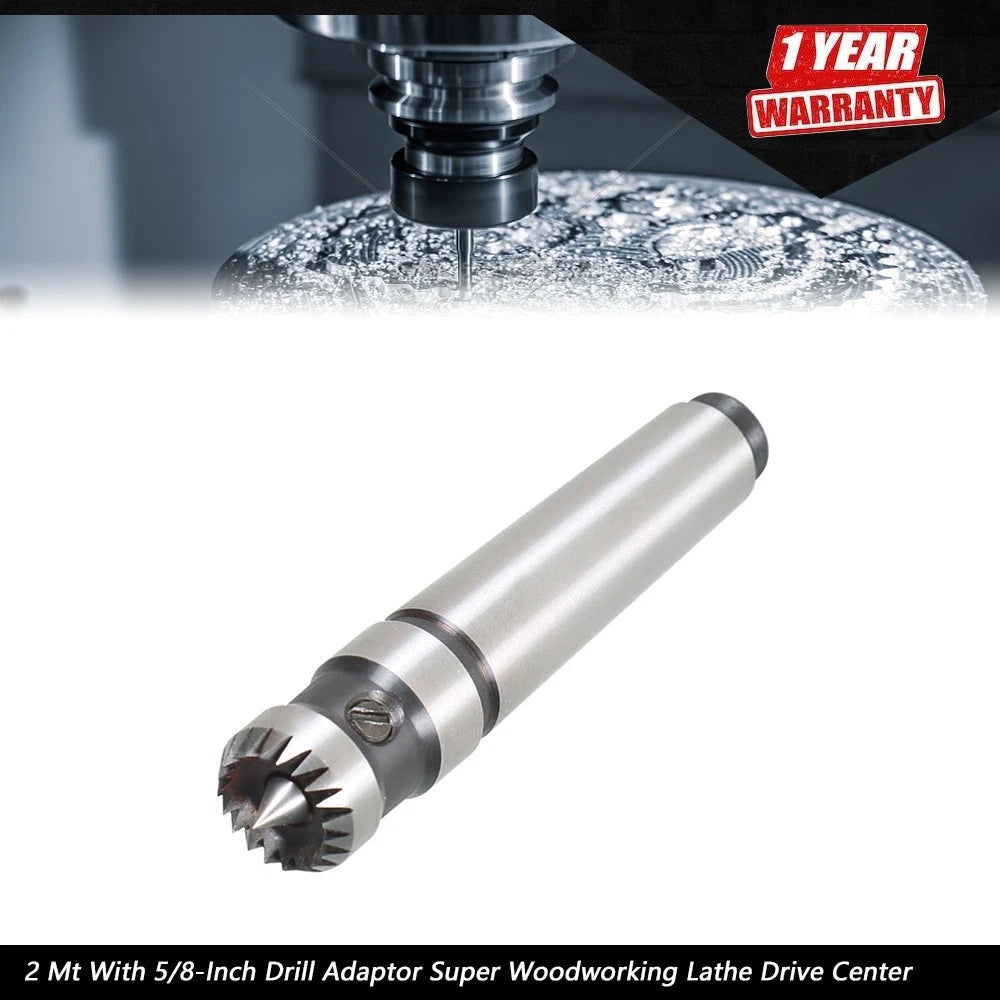 Drive Center for Wood Lathe (5/8-Inch Crown)