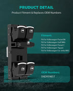 Power Window Switch for Volkswagen Passat Jetta CC Golf GTI (2010–2019)