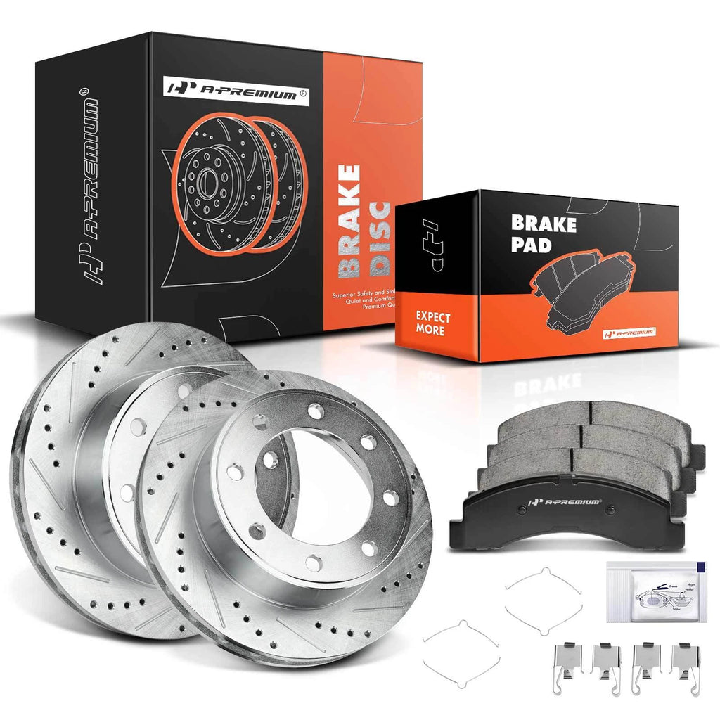 Front Disc Rotors & Ceramic Pads for Ford F-250 Super Duty (1999–2004)