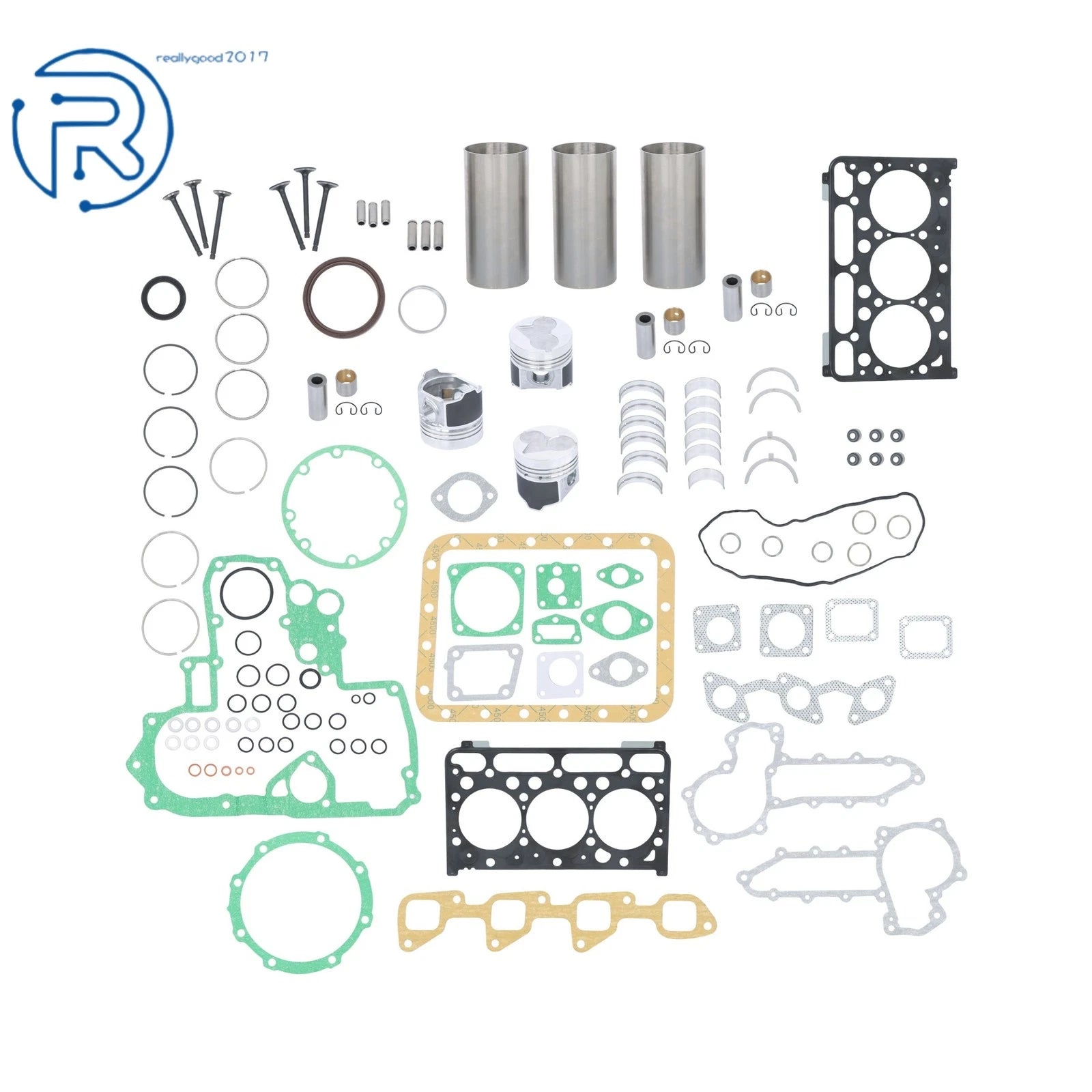 Overhaul Rebuild Kit for Kubota D1503 Engine (L2900, L3000, R420, R420S)