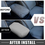 Center Console Armrest Cover for Honda Civic (2012–2015) Faux Leather Gray