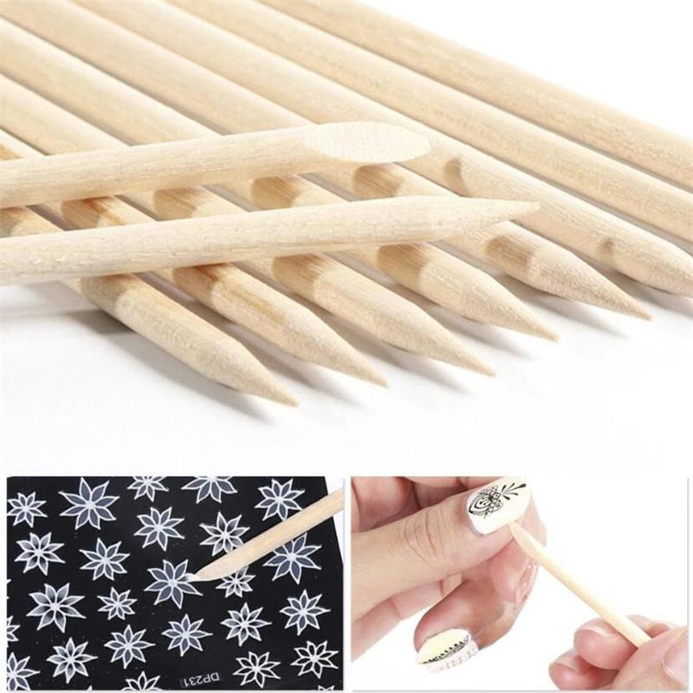 100pcs Wooden Cuticle Sticks for Wood Tools TRP09 (11.5cm Long)