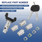Set of 2 Ignition and Door Lock Cylinders for Express Savana Van (2001–2007)
