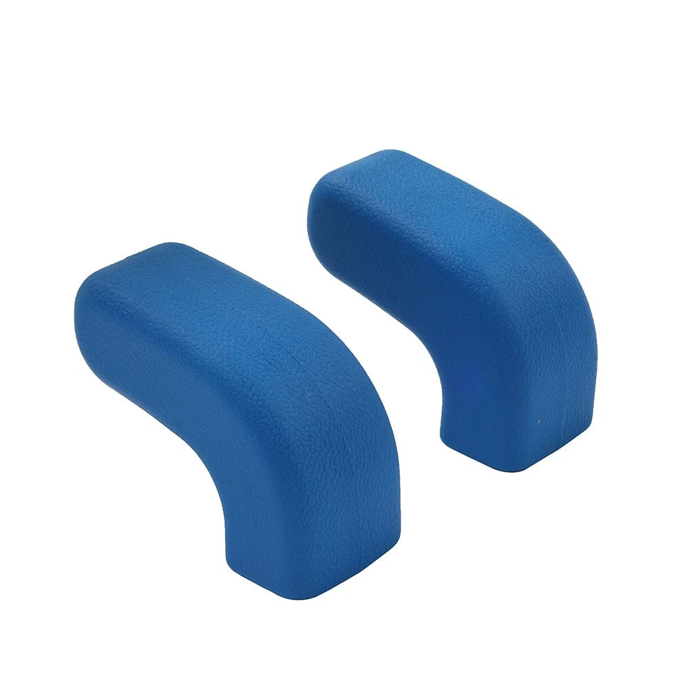 2Pcs Front Bumper Tow Hook Cover Protector for Jeep Wrangler JK JL JT (2007–2023) Blue