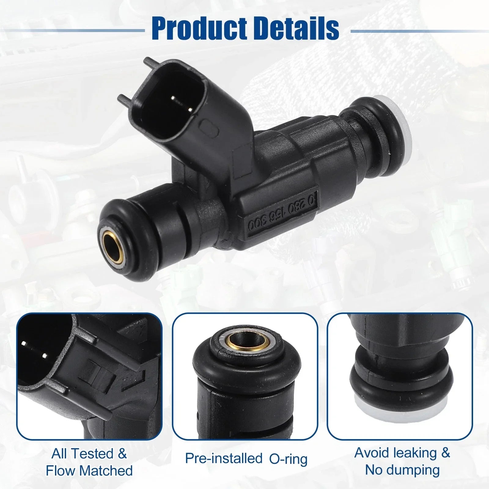 6 x Fuel Injector Nozzles for Chevrolet Equinox 3.6L (2008-2009)