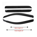 Set of 4 Window Visors for Chevy Silverado GMC Sierra Crew Cab (2014–2018)