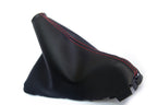 E-Brake Boot Cover for Mazda 3 (2014–2016) - PVC Leather, Red Stitch