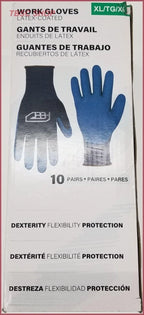 10 Pair Latex Foam Coated Work Gloves for General Painting Garden