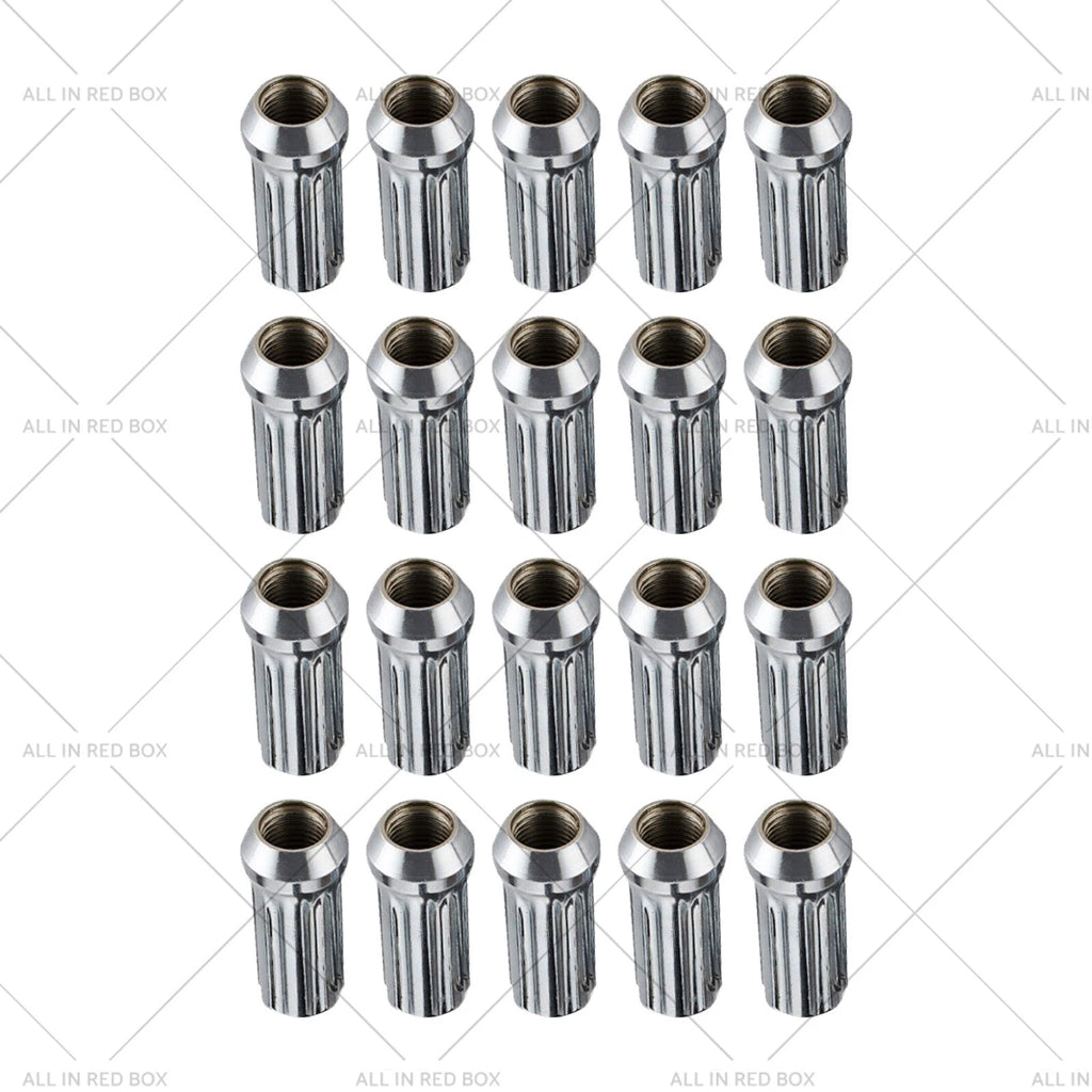 20x Chrome Spline Wheel Nuts for Holden Commodore Landcruiser (VE)
