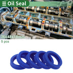 Set of 5 Oil Seal Rotary Shaft Seal 36x48x10mm High Pressure TPU