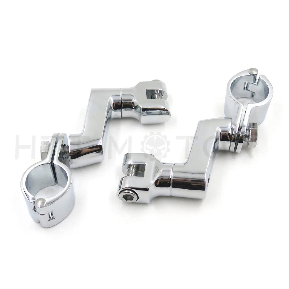 Foot Peg Mounting Kit 1.25" for Bobber Chopper ATV Scooter
