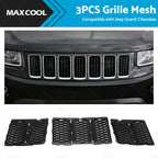 3X ABS Front Grille Mesh Insert Kit for Jeep Grand Cherokee (2014–2016)