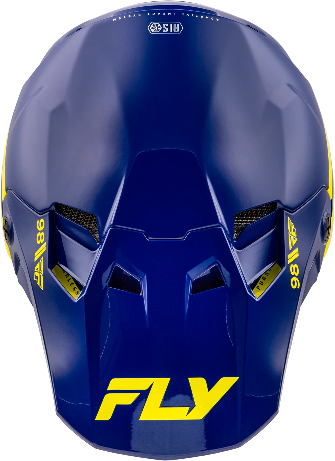 Fly Racing Formula CC Objective Helmet for Offroad (Medium, Navy/Yellow)