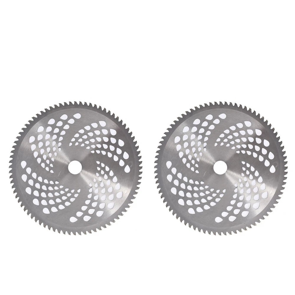 Set of 2 Carbide Tip Brush Blades for Weed Eater 10" 80T