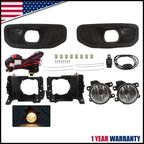 Set of 2 Bumper Fog Lights for Ram 1500 (2019–2024) w/Bezel & Switch
