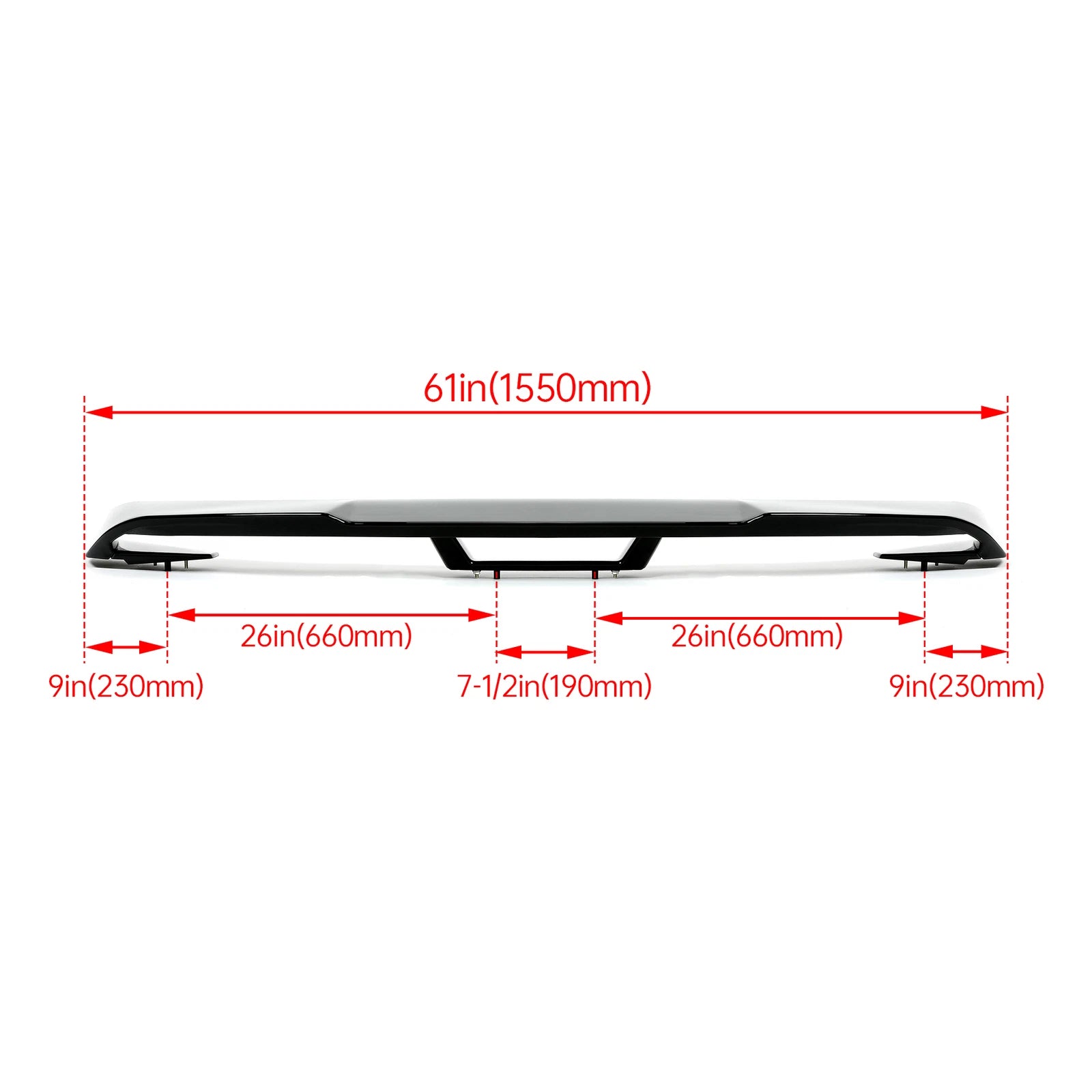 Gloss Black Rear Trunk Spoiler Wing for Ford Mustang S550 (2015–2022)
