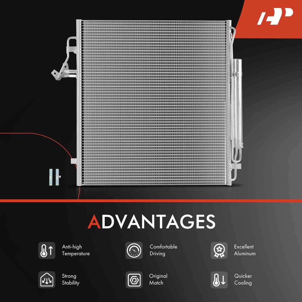 A/C Condenser with Bracket & Receiver Drier for Ford Ranger (2019-2023)