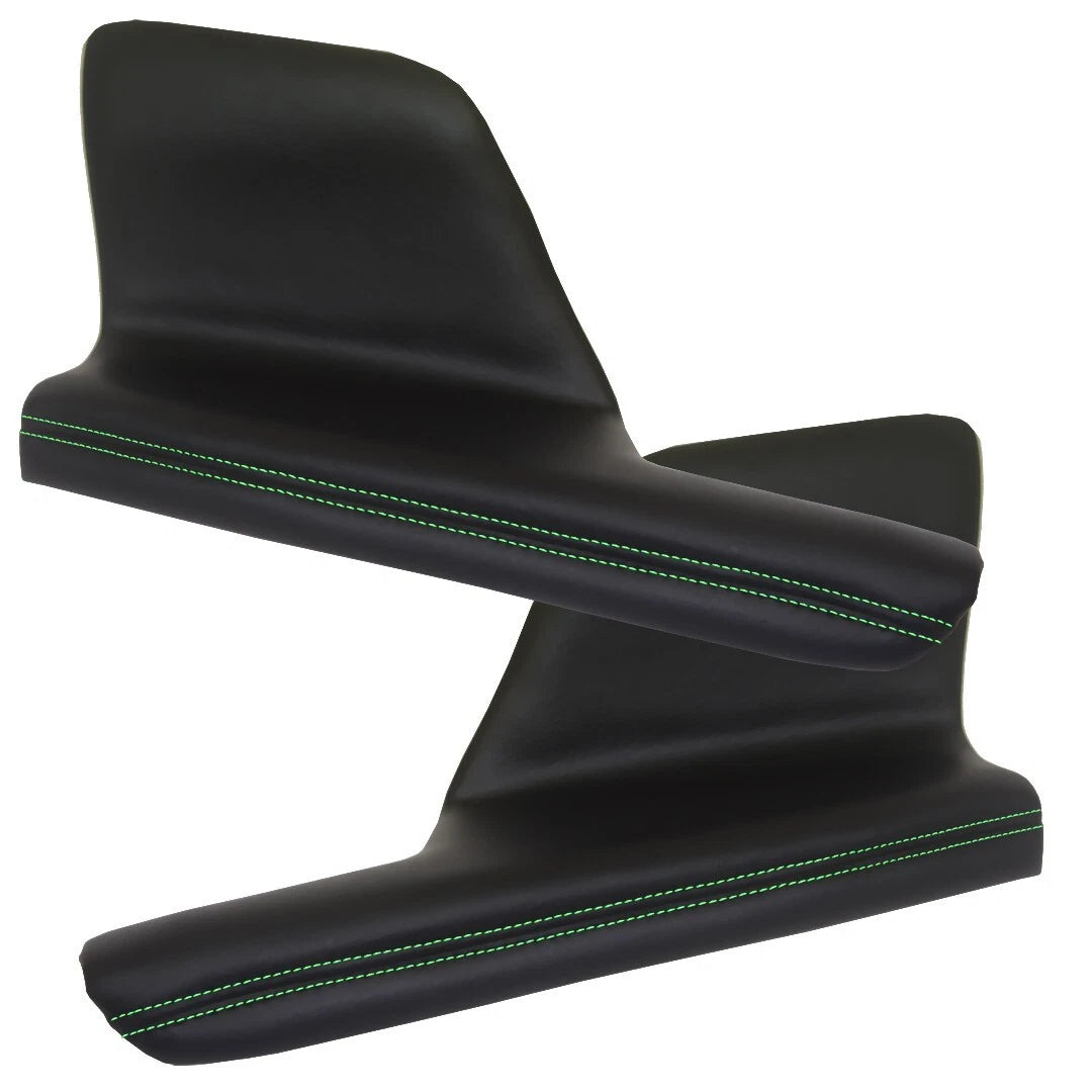 2X Door Armrest Leather Replacement for Honda Odyssey (2011–2017) Green Stitch