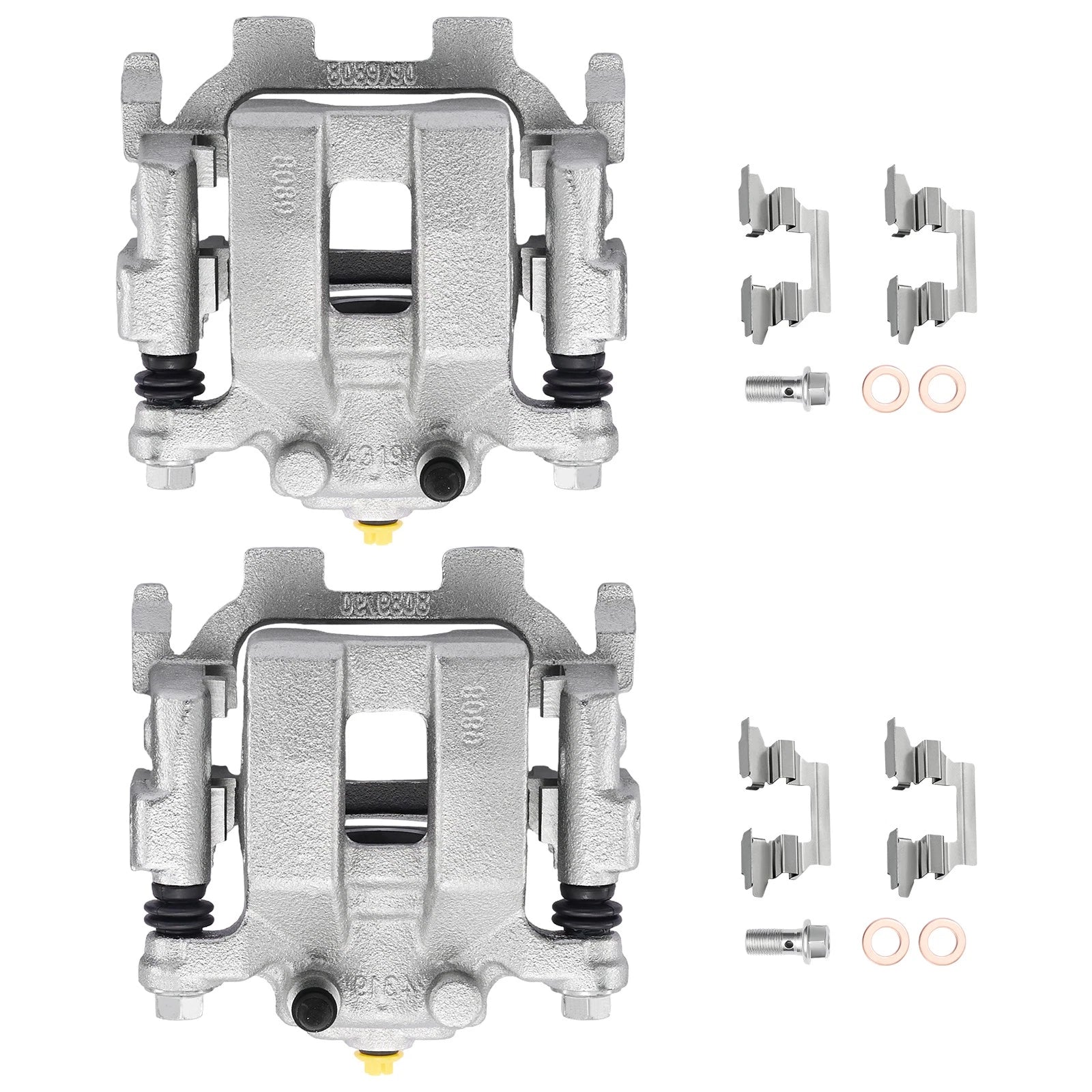 Set of 2 Rear Disc Brake Calipers with Bracket for Nissan Murano (2009–2023)