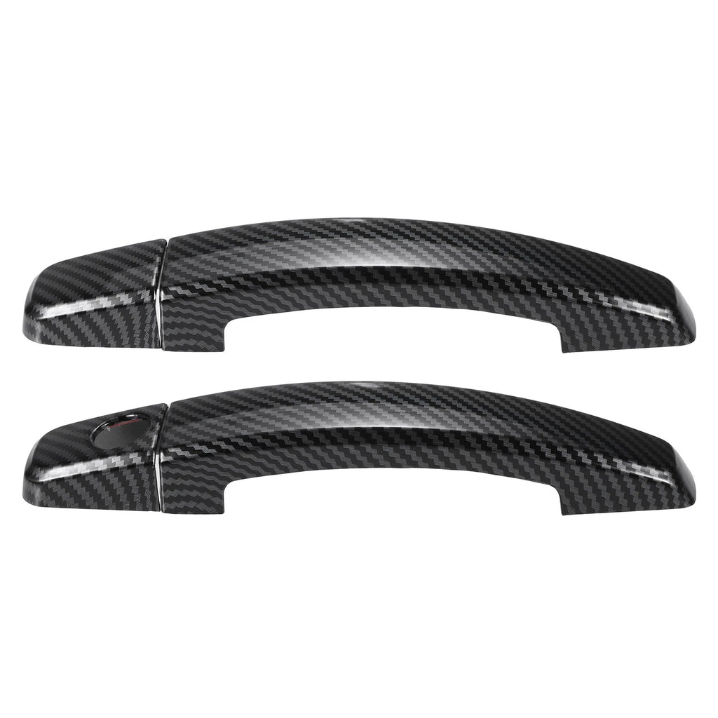 2X Car Exterior Door Handle Cover for Chevy Camaro (Carbon Fiber Pattern)