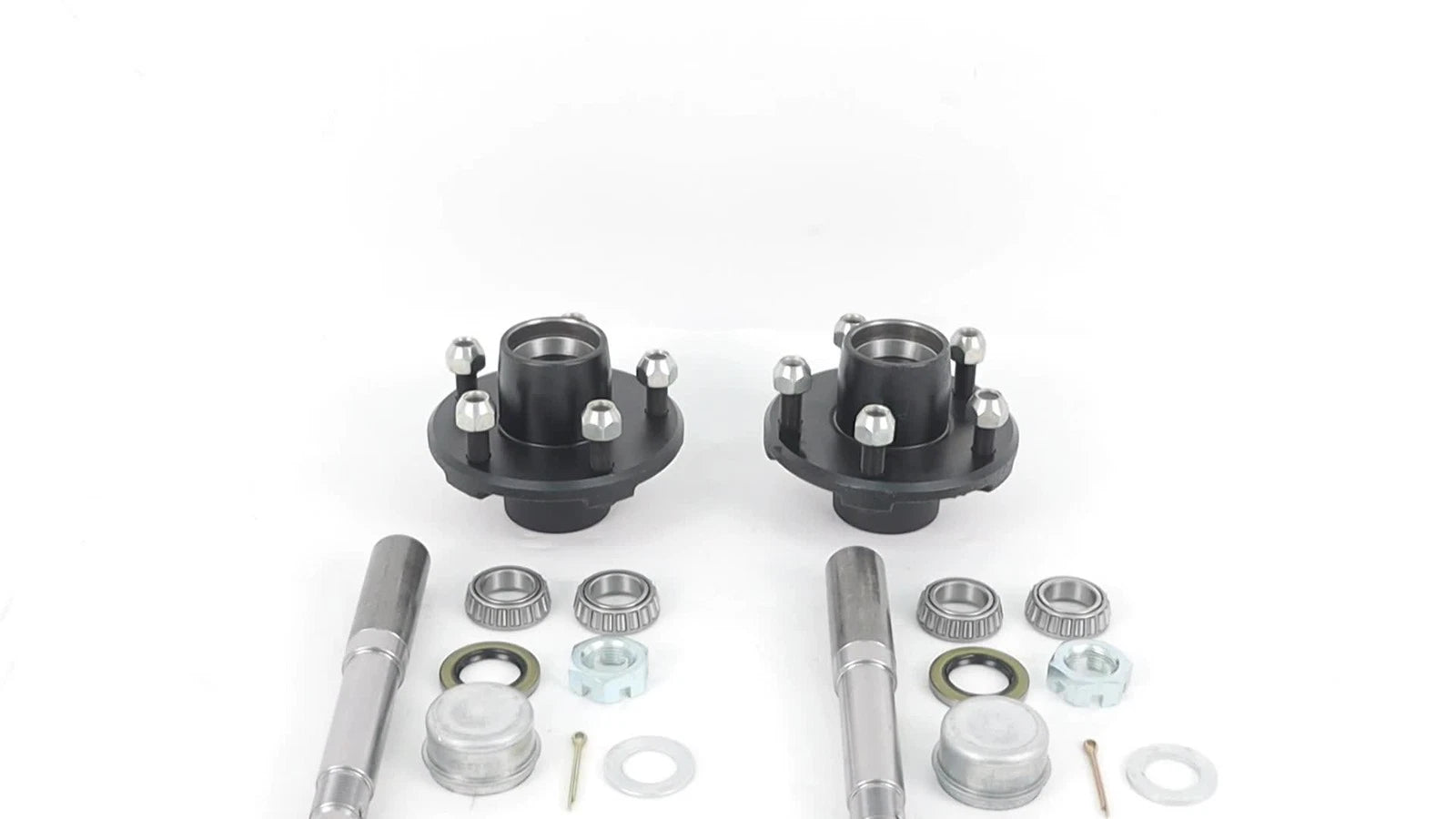 Set of 2 Straight Spindles for 5 Bolt Hub (4.5 Inch Circle)